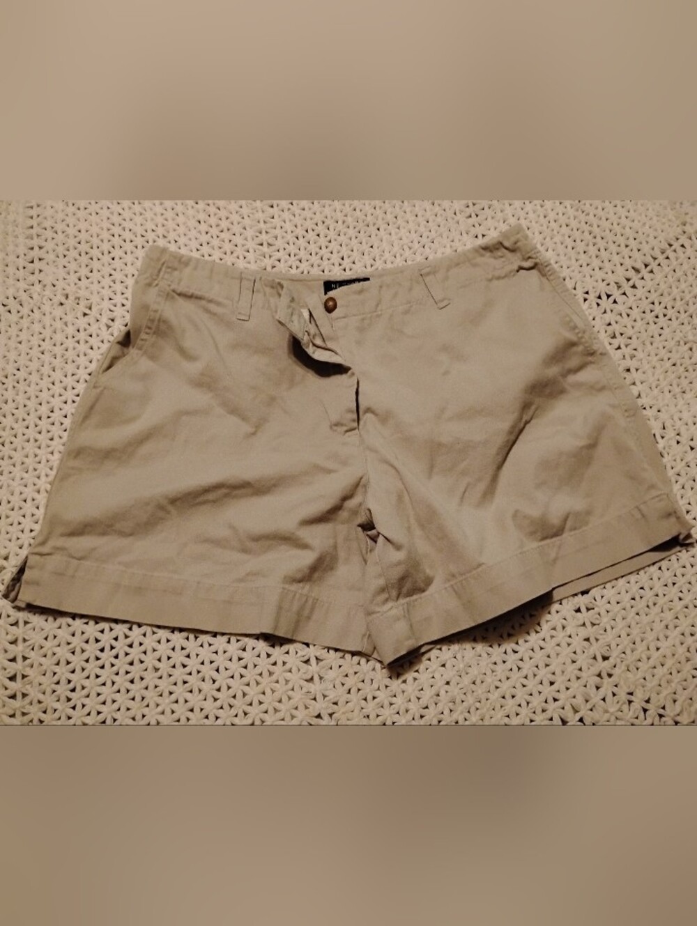 New York & Company Tan Khaki Bermuda Shorts